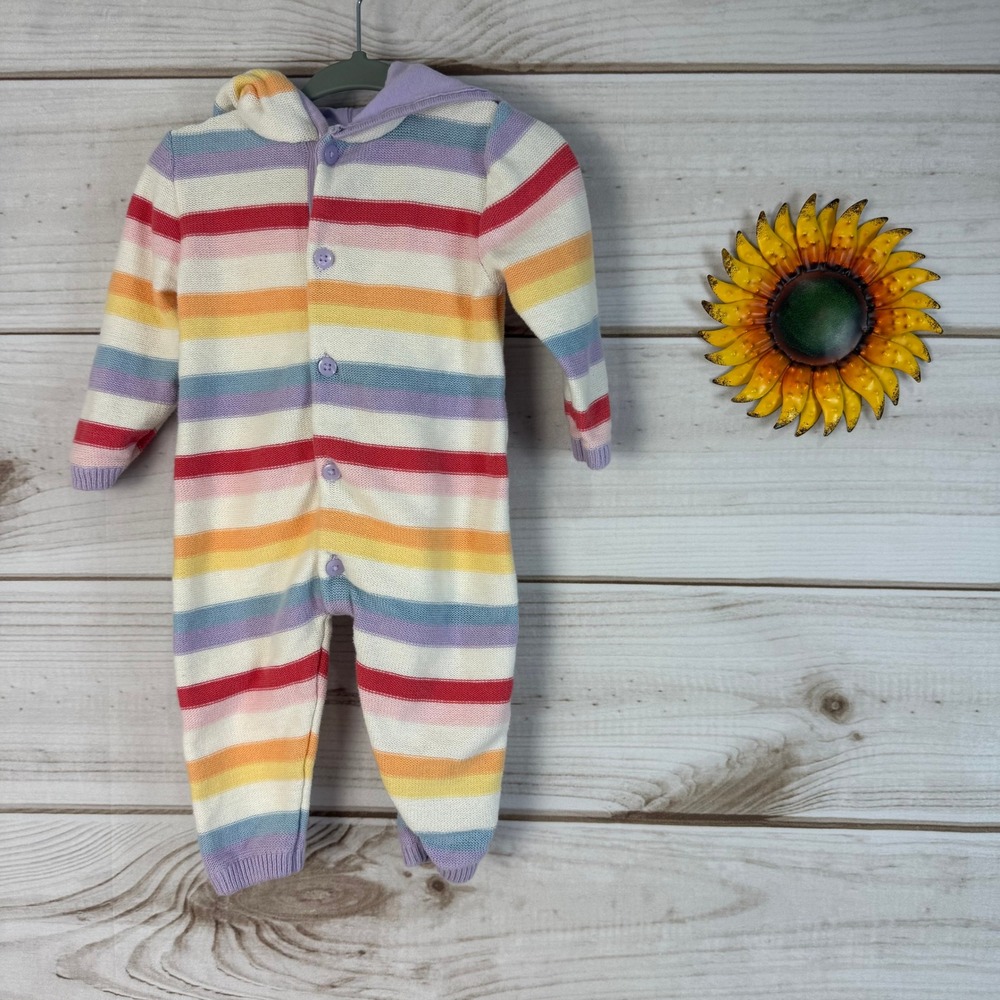 Monica + Andy Baby Knit Hooded Romper‎ 3-6 Months